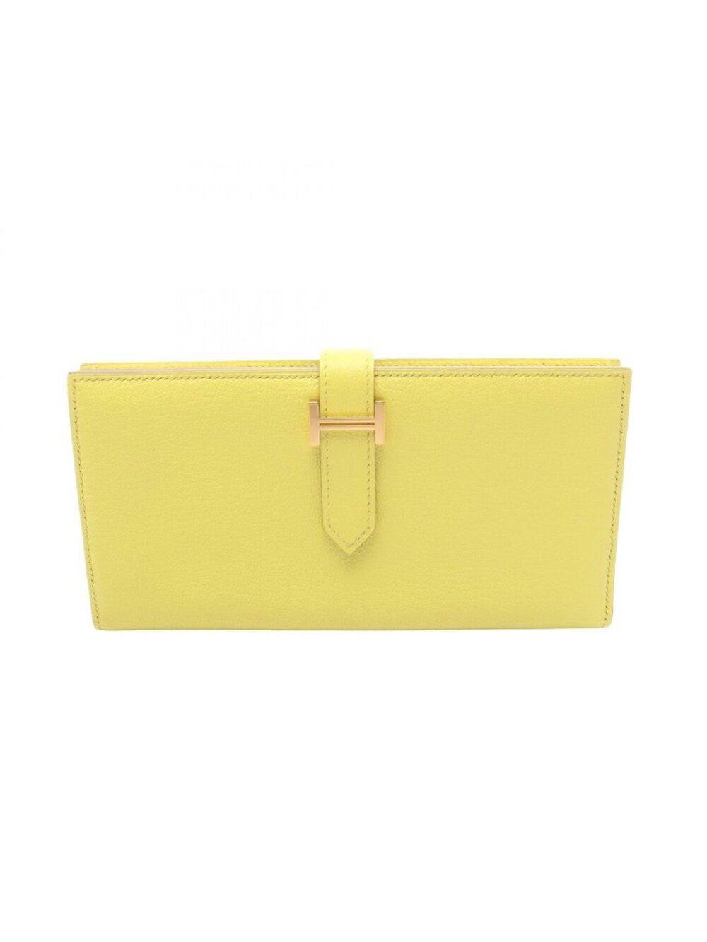 Hermes Bifold Wallet Bearn Soufflet Lime